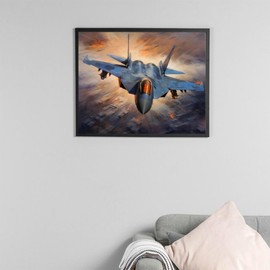 OKSGYTA Paint by Numbers for Adult Paint by Numbers Kits Vintage Airplane Bomber Fighter Drawing Home Decor Gift 16x20 Inch