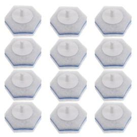 Sewroro Recambios Desechables para Cepillo Limpiador de Baño 20 Piezas, Cabezales de Repuesto Azul de Fibras de Algodón, Limpieza Eficaz sin Salpicaduras para Higiene de Inodoros
