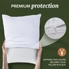 Beckham Hotel Collection Queen Size White Pillow Protector with Zipper