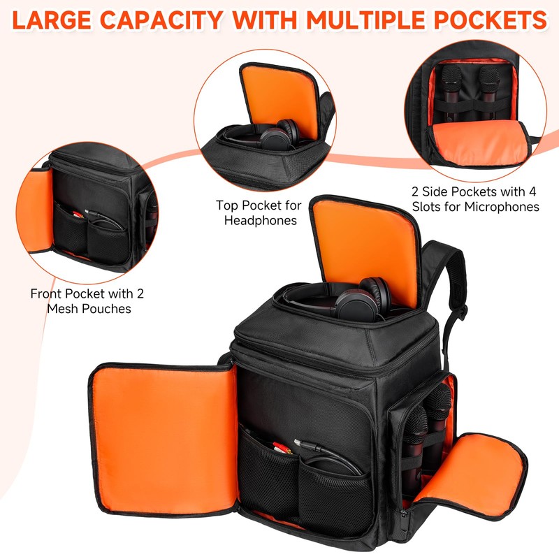 Carrying Case Travel Backpack Fits for JBL Partybox Encore Essential
