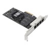 2.5Gb PCIe Network Card Professional 4 RJ45 Ports RTL8125BG Chip