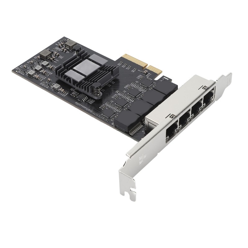 2.5Gb PCIe Network Card Professional 4 RJ45 Ports RTL8125BG Chip