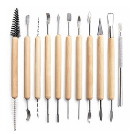 HappyHome 11 Piece Dough Spatula Spatula Clay Tools Clay Tools Set for Model Ceramics Crafts Statue Sculpture Clay