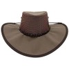 Jacaru Australia 0126 Parks Koolaroo Mesh Wide Brim Hat, Brown,