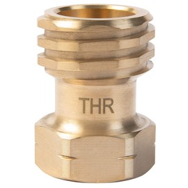 THR Industrieprodukte US Gas Grill Gas Adapter for Regulator to German Propane Gas Bottle