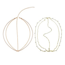 2 Pieces Vintage Metal Headwear, Rhinestone Headwear, Boho Headwear, Bridal Headwear, Party Headwear, Clothing Accessories