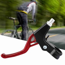 WGFOIP 1 Pair Bicycle Brake Levers, Universal Aluminium Alloy BMX Brake Levers for MTB/BMX Mountain Road Bike (Red)