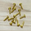 50 PCS M2.5 x 10mm Slotted Round Head Brass Self