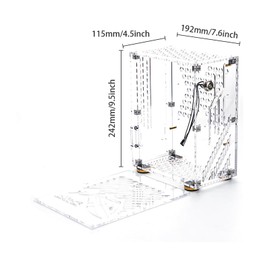 Pc Case, High Compatibility Excellent Heat Dissipation Computer Case Gaming Pc Case with Transparent Acrylic Side Panel for Dustproof and Scratch (Transparent)