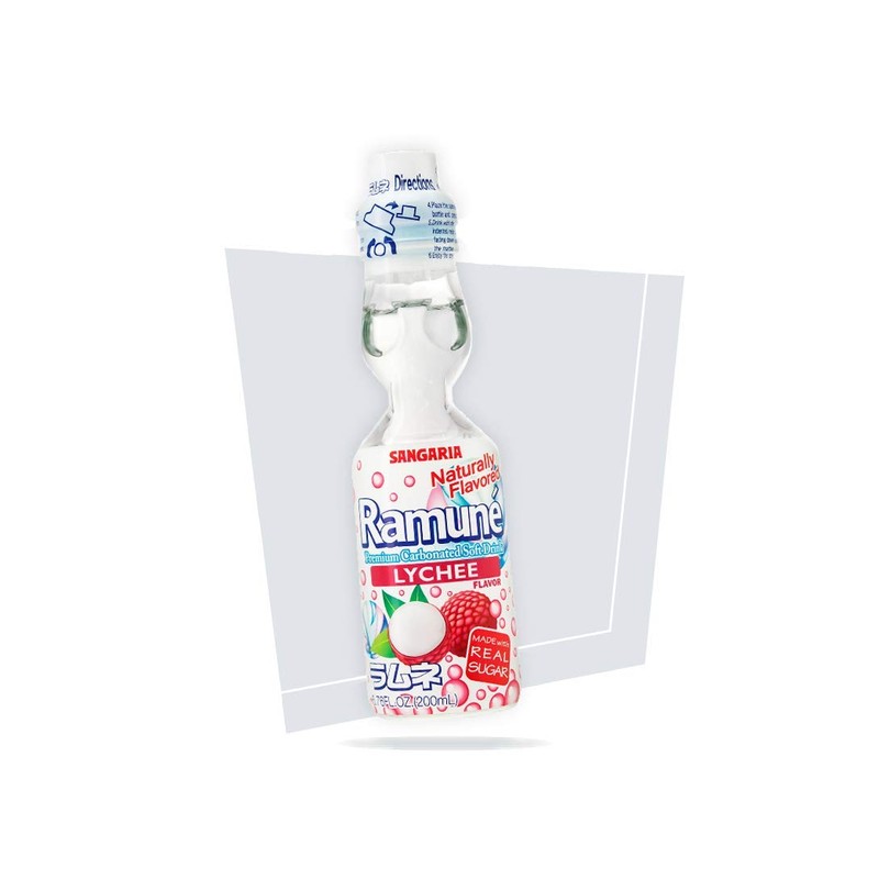 Ramune Japanese Marble Soda Choose your flavor (Lychee)