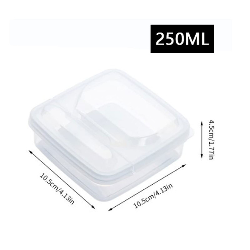 Typutomi 2 Pack Sliced Cheese Container for Fridge, Clear Plastic