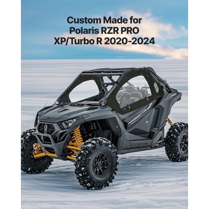 VEVOR Cab Enclosure Upper Doors, Compatible with Polaris RZR PRO