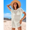 ANRABESS Women Swimsuit Crochet Swim Cover Up Summer Bathing Suit