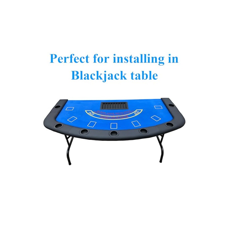 Poker Chip Tray Dealer Holder - Blackjack Casino Poker Table