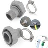 2 PCS Swimming Pool Drain Fitting Connects Replacement for Coleman