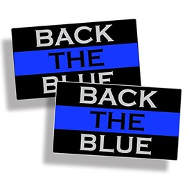 Back The Blue Line Sticker Show Your Support for Police on your Car Truck Laptop Window Bumper Vinyl Decal