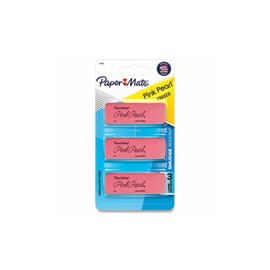 PaperMate Pink Pearl Premium Medium Rubber Eraser, 3-Count (2 Pack)