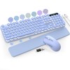 Wireless Keyboard and Mouse Backlit - Typewriter Keyboard with Retro