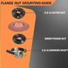 HOBEREROK Angle Grinder Wrench,Universal Adjustable & Nut Kit (5PCS) –
