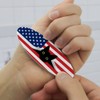 Black Cat 4th of July American Flag Patriotic Double-Sided Oval