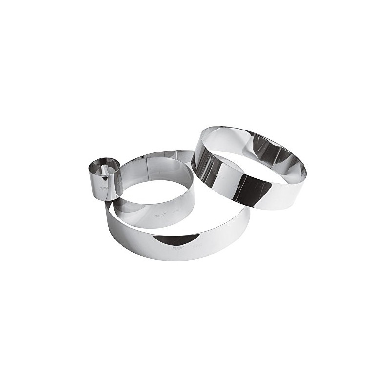 Paderno 47534-28 tortenring, Metall, grau, 28 cm