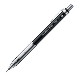 Pentel Mechanical Pencil PG-METAL350 PG Metal 0.9mm Black 5-pack XPG319-A