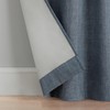 Eclipse Kids Blackout Curtains, Chambray Solid 100% Blackout Curtains with