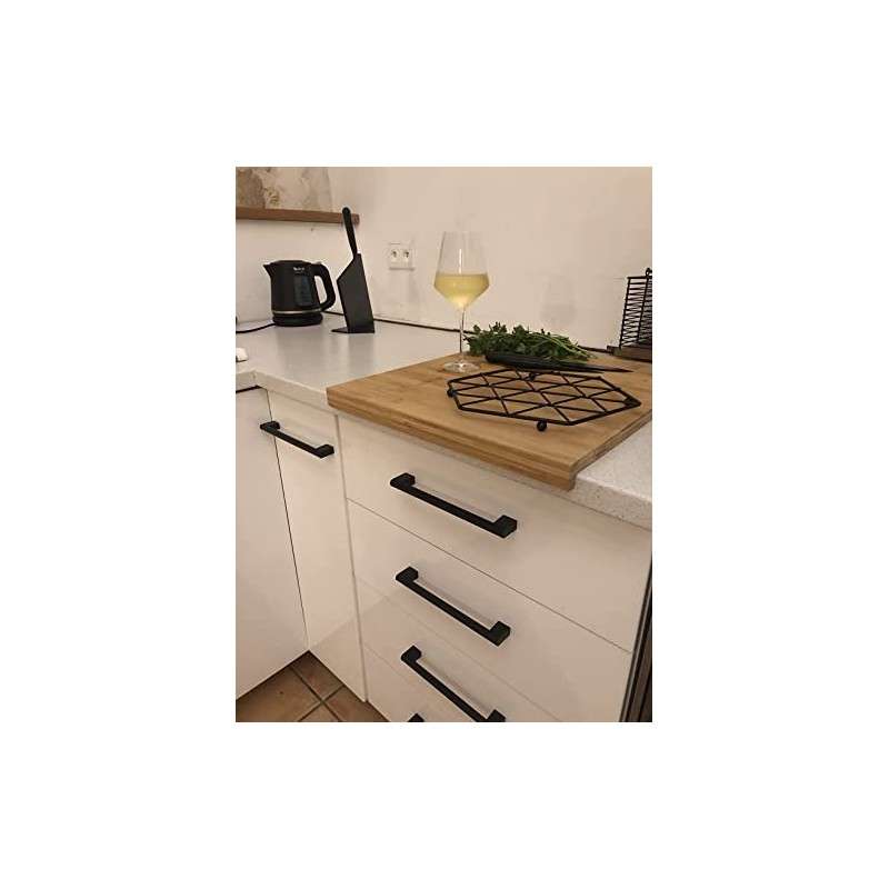 BSM Marketing Black Kitchen Cupboard Cabinet Boss Bar Door Handle