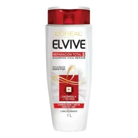 Shampoo L'oréal Elvive Reparación Total 1 L - 4 Pzas