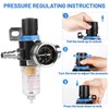 SWAWIS Pressure Regulator Compressed Air Water Separator Compressed Air 1/4
