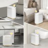 ELPHECO Bathroom Trash Can with Lid Butterfly, Motion Sensor Trash