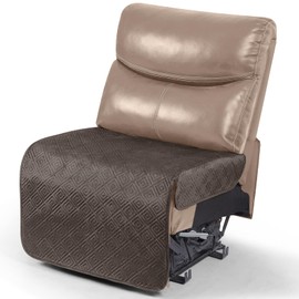 Timeles Waterproof Recliner Sectional Couch Covers,Extra Large Reclining Sofa Slipcover Without Backrest Thick Soft Washable (Chocolate, Seat-Only: 1-Seat)