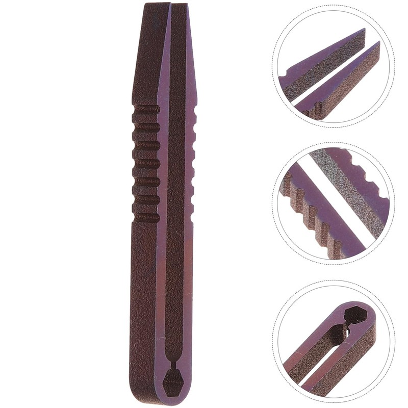 KONTONTY Titanium Tweezers for Precision Tasks Lightweight Outdoor Gadget for