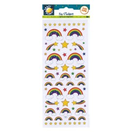 Craft Planet CPT 6561017 Fun Stickers-Rainbows, Assorted
