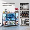 Zarler Bar Table Cabinet, Home Mini Bar Cabinet for Liquor,