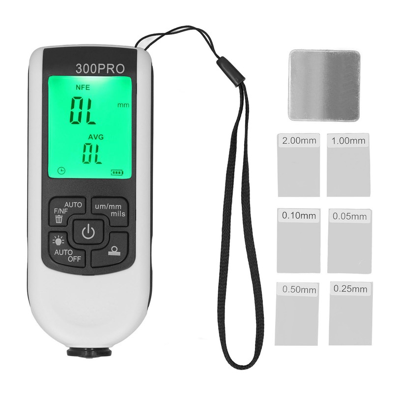 Paint Thickness Gauge Coating Depth Meter Tester Digital Display 0‑2000um