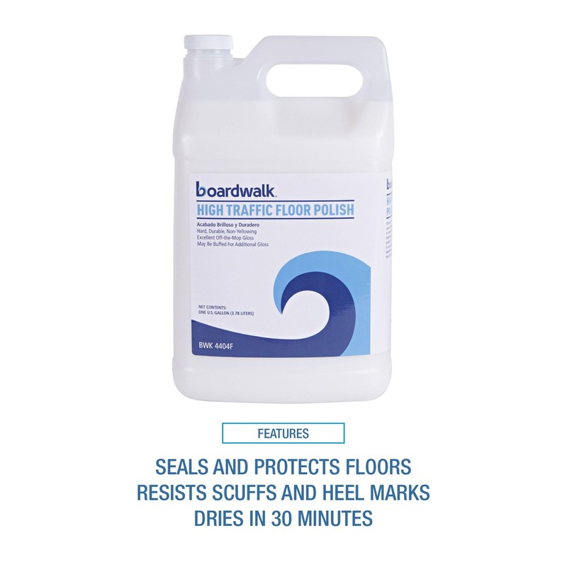 Boardwalk Boardwalk 132000-41ESSN 1 Gallon Bottle High Traffic Floor Polish