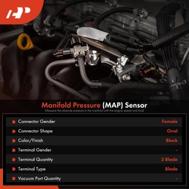 A-Premium Manifold Pressure (MAP) Sensor [3 Pins] Compatible with Subaru Outback 2013-2018 3.6L, Legacy 2013-2018 3.6L, Tribeca 2008-2009 2011-2014, B9 Tribeca 2006 3.0L, B9 Tribeca 2007