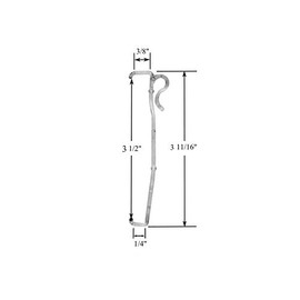 Shade Doctor of Maine 3 1/2 inch Single Slat Valance Clips for Horizontal Wood Mini Blinds from (6)