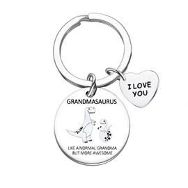 Nimteve Grandma Keychain Grandmother Gifts for Mothers Day Birthday Christmas Presents From Grandchildren Grandson Keychain Family Jewellery Like A Normal Grandma But More Awesome (grandma)