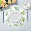 St. Patrick's Day Placemats Green Watercolor Butterfly Clover Round Placemats