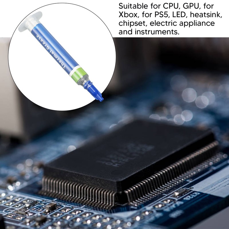 5Pcs Thermal Paste 4.55W/m.k Metal Free Safe Strong Adhesion Thermal