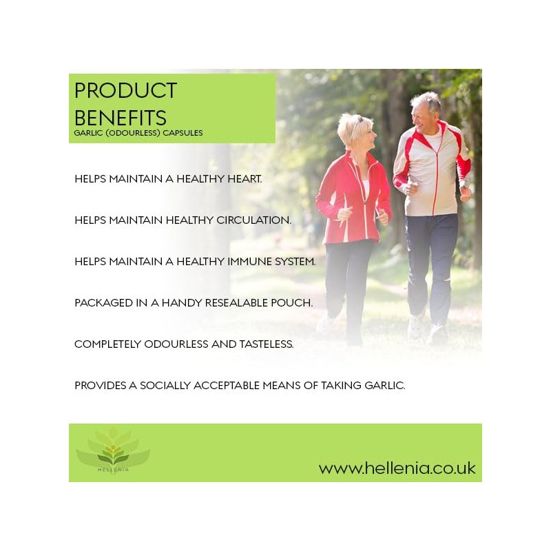 Garlic (Odourless) 1000mg - 180 Capsules