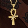 bahamut Egyptian Ankh Cross Pendant Necklace with Eye of Horus,