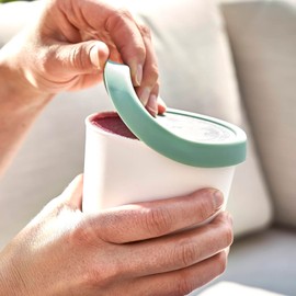 Springlane Set of 4 Ice Cream Containers for Ice Cream 400 ml, Storage Containers, Freezer Containers, Ice Containers, BPA-Free, Food Grade