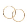 9ct Yellow Gold 18mm Sleeper Hoop Earrings