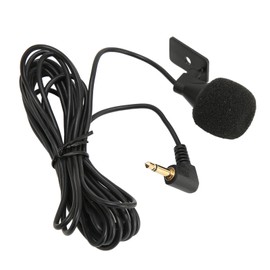 Bewinner 3.5 mm External Microphone for Car, U-shaped Clip Car Microphone with Fast Data Transfer, Plug and Play, Highly Sensitive Car Radio Microphone for Most Car Radios