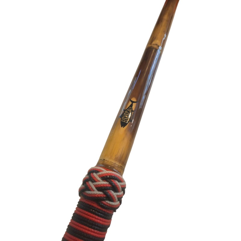 FISHSCALE GAFF CO 4ft Calcutta Bamboo Deck Brush (Red/Maroon/Black/White BLODFEST)