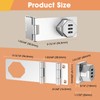 YogePote 90 Degree Cabinet Locks with Combination, Mechanical Folding Door