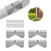 Gutter Extension Hinge, 4 Pieces Extension Hinges for Downpipes, Folding